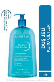 Bioderma Atoderm Shower Gel 1000 ml - Kuru, Hassas ve Atopik Ciltler için Hipoalerjenik, Nemlendirici ve pH Dengeleyici Duş Jeli - Bioderma