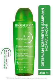 Bioderma Nodé Fluid Şampuan 400 ml - Tüm Saç Tipleri İçin Deterjansız Günlük Saç Bakım Şampuanı - Bioderma
