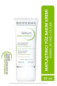 Bioderma Sebium Mat Control Yağlı Ciltler İçin Bakım Kremi 30 ml - Bioderma