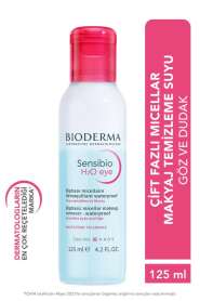 Bioderma Sensibio H2O Eye Göz ve Dudak Makyaj Temizleme Suyu 125 ml - Hassas Ciltler İçin Misel Su - Bioderma