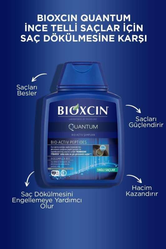 Bioxcin Quantum Yağ Dengeleyici Şampuan - Yağlı Saçlar İçin Temizlik ve Derin Bakım 300 ml - 4